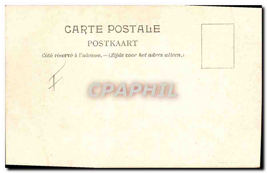 CPA Militaria 4eme regiment d'artillerie Chevaux — Rückseite