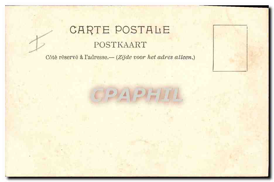 CPA Militaria 4eme regiment d'artillerie Chevaux — Rückseite