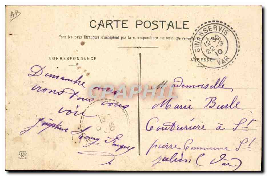 CPA Militaria Artillerie de campagne Materiel de 75 — Rückseite