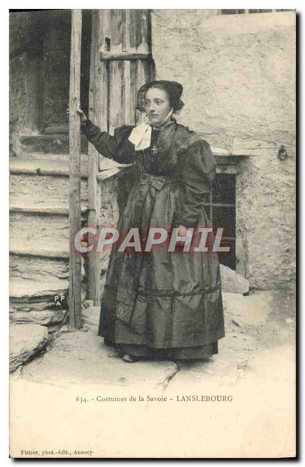 CPA Folklore Savoie Lanslebourg
