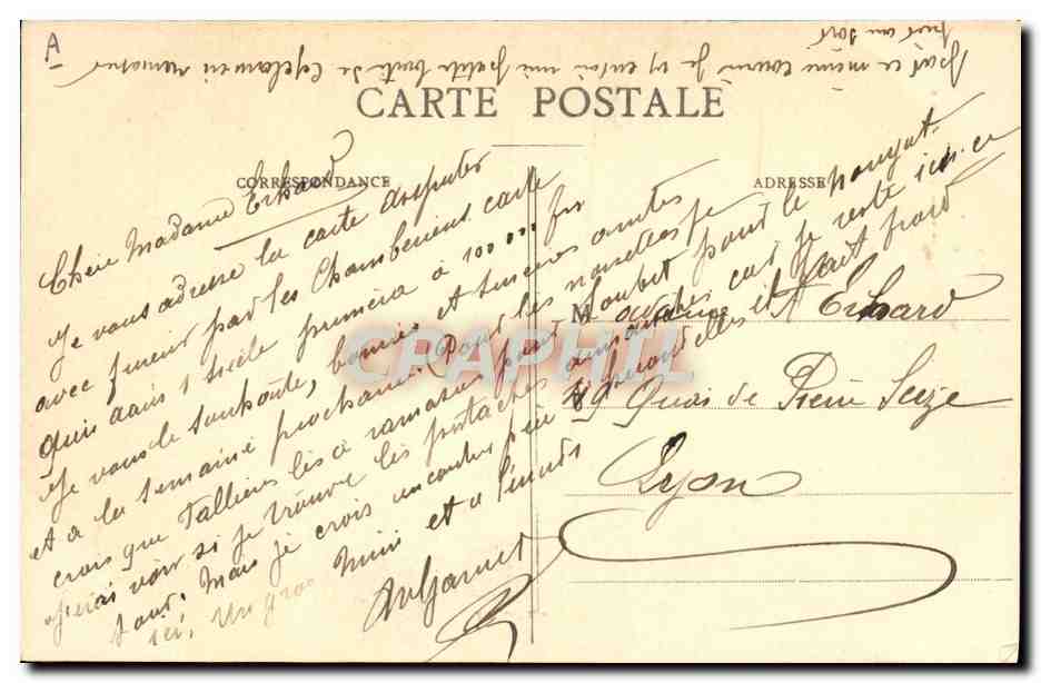 CPA Folklore Reunion de la Savoie a la France  — Verso