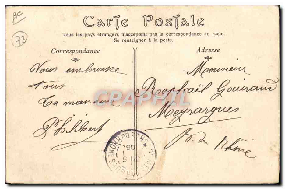 CPA Folklore Aix les Bains Attelage de Boeufs  — Rückseite
