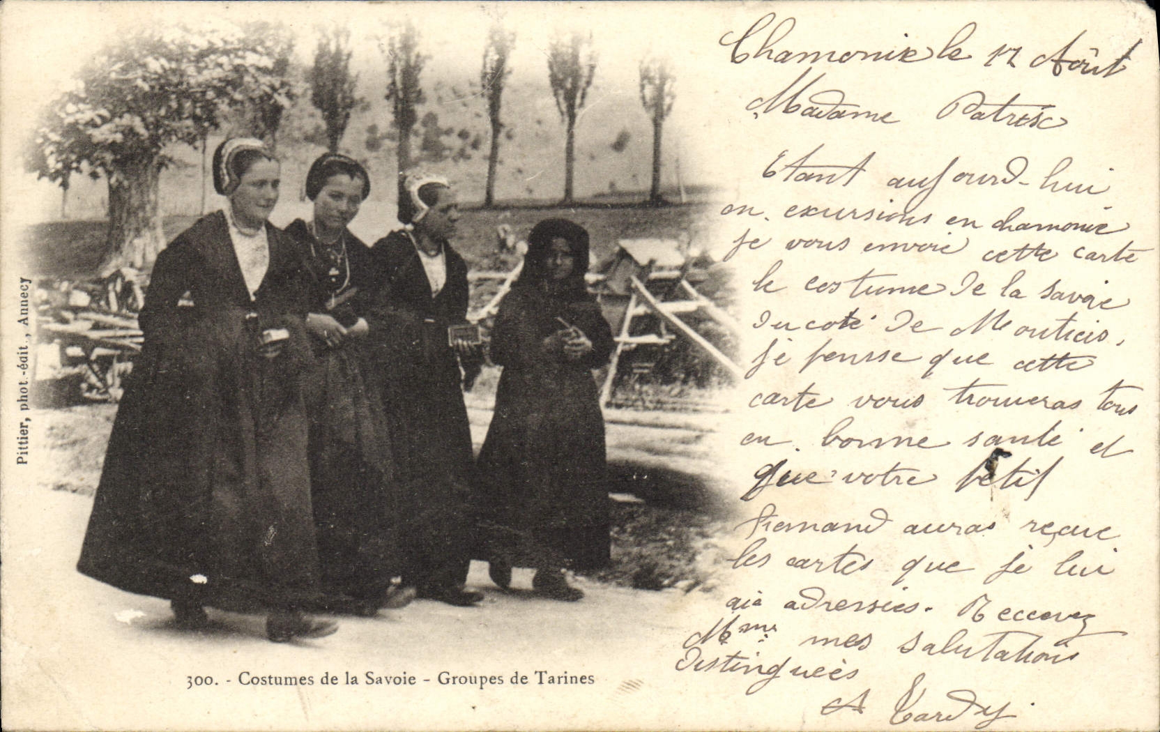 CPA Folklore Savoie Groupes de Tarines 