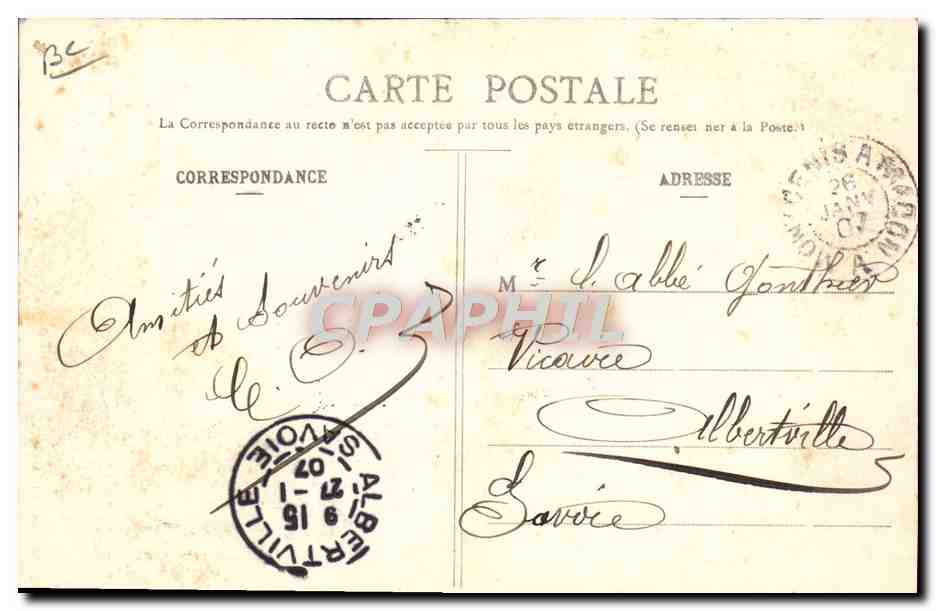 CPA Folklore Savoie Valloire Magnin  — Verso