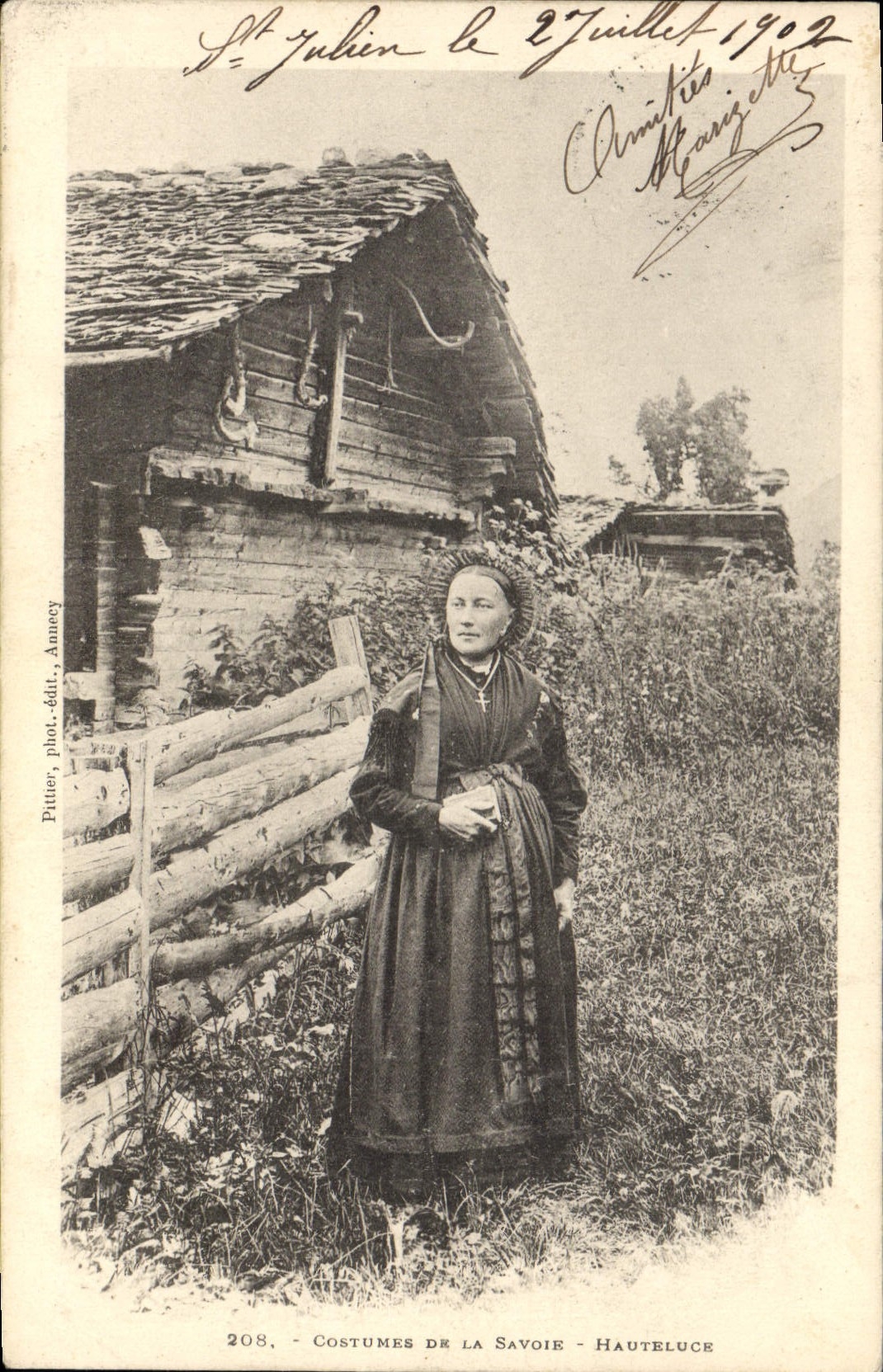 Costumes de la Savoie - Hauteluce — Pitter, phot. édité, Amnece, n°208