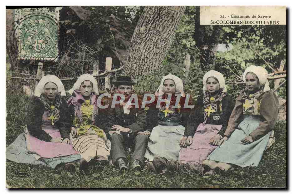 CPA Folklore Savoie St colomban des Villards