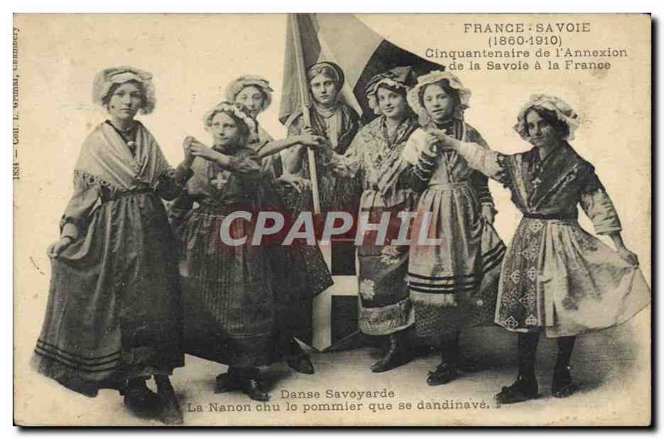 CPA Folklore Savoie Danse savoyarde 