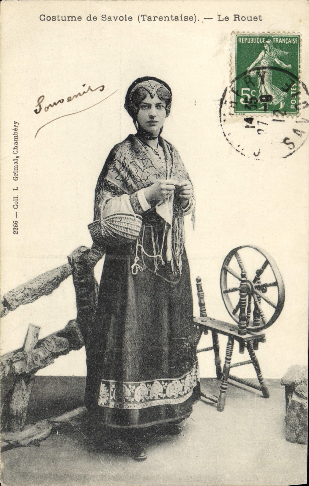 CPA Folklore Savoie Tarentaise Le rouet