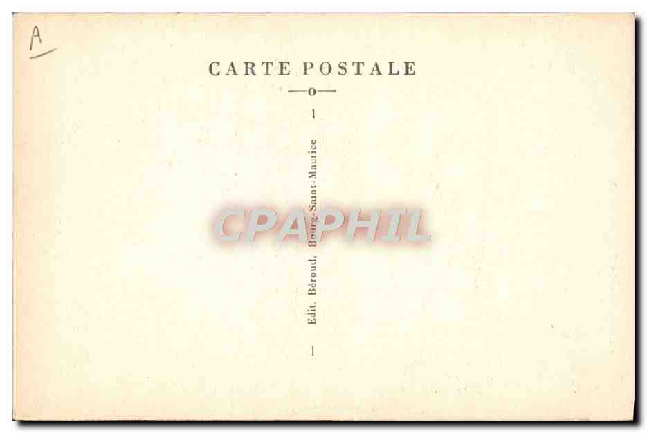 CPA Folklore Tarentaise Coiffure La Frontiere — Verso
