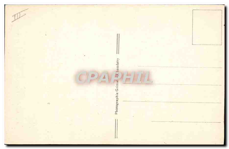 CPA Folklore Savoie Costumes de Fontcouverte Maurienne Arves — Verso