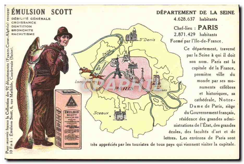 Département de la Seine — Paris — Éditeur : Émulsion Scott