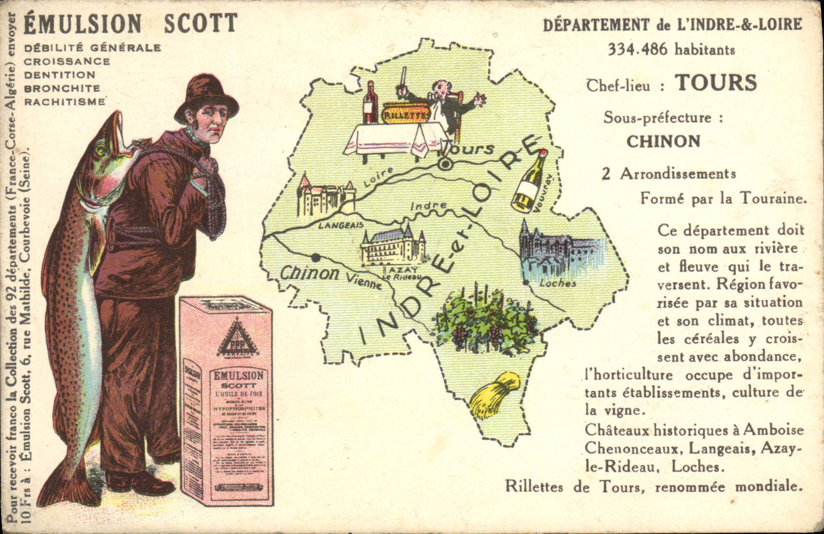 CPA Emulsion Scott Poisson Departement Indre et Loire Tours 