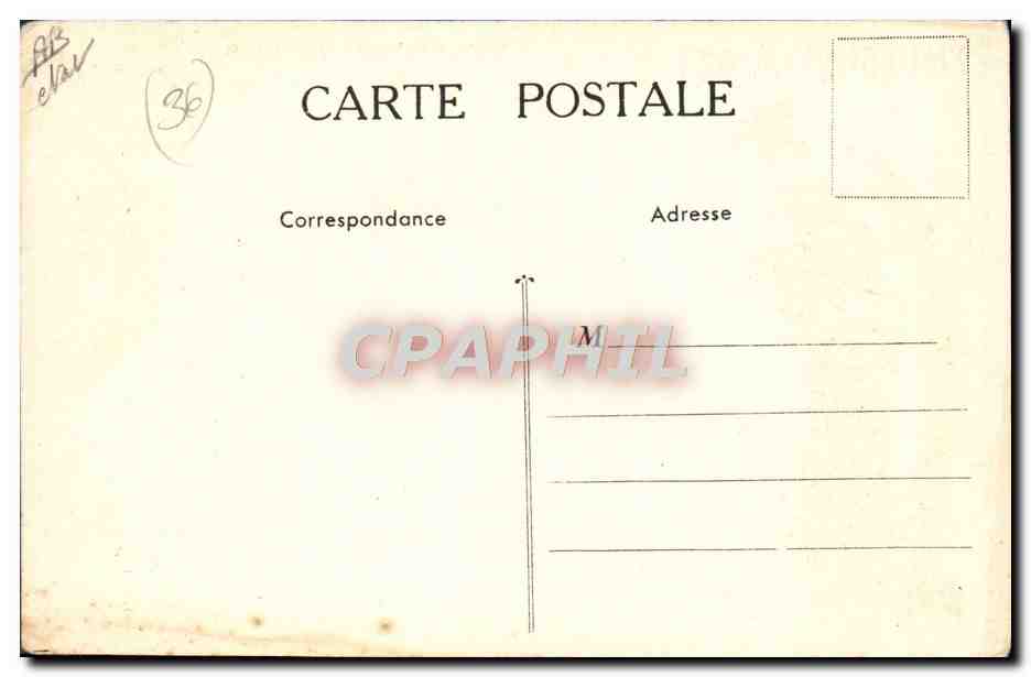 CPA Emulsion Scott Poisson Departement Indre Chateauroux Le Blanc La Chatre — Rückseite