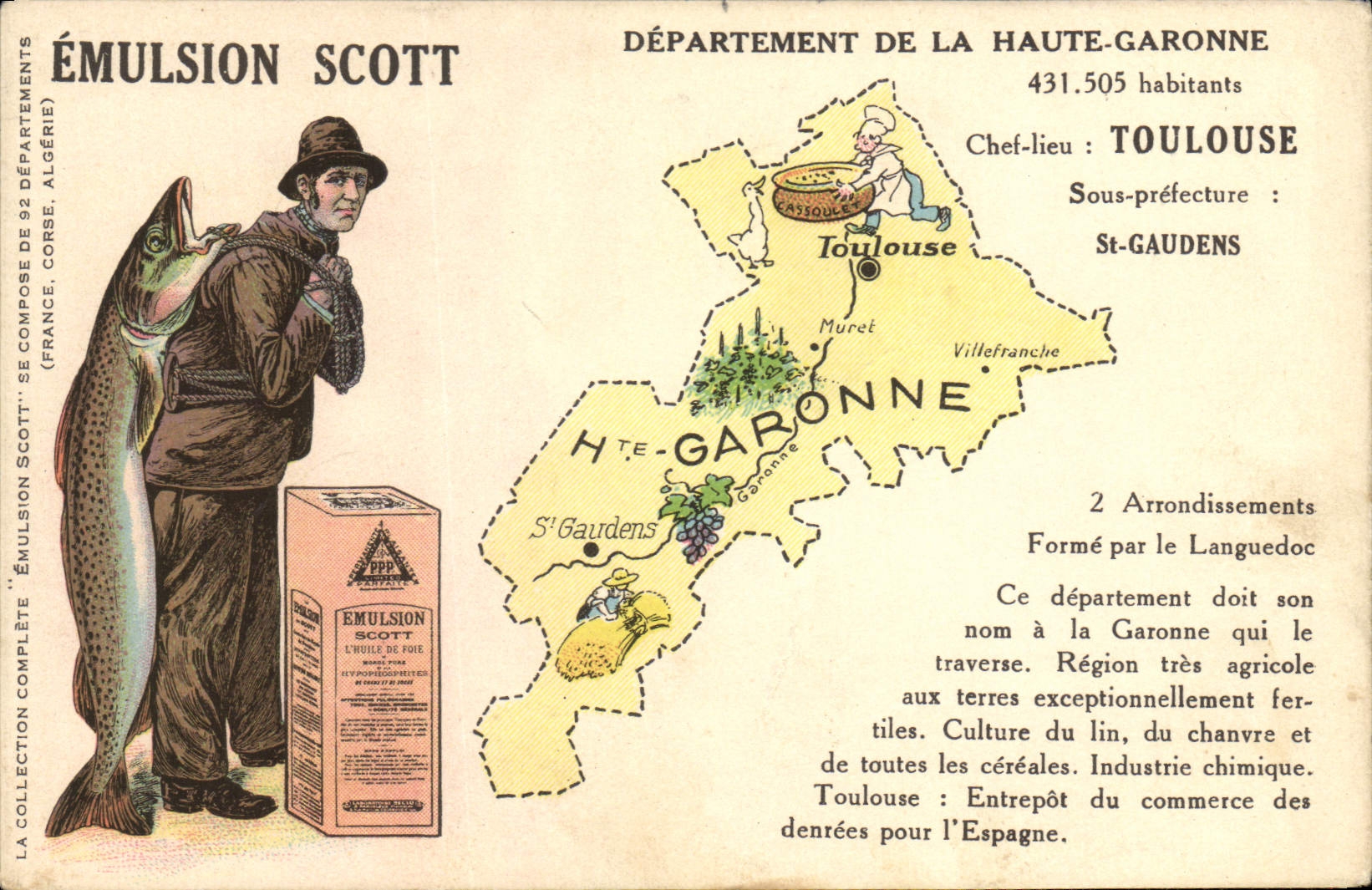 Département de la Haute-Garonne — Émulsion Scott — Éditeur non visible