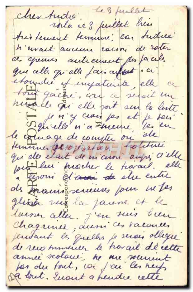 Département de la Sarthe — Émulsion Scott — Éditeur : Collection Scott — Rückseite