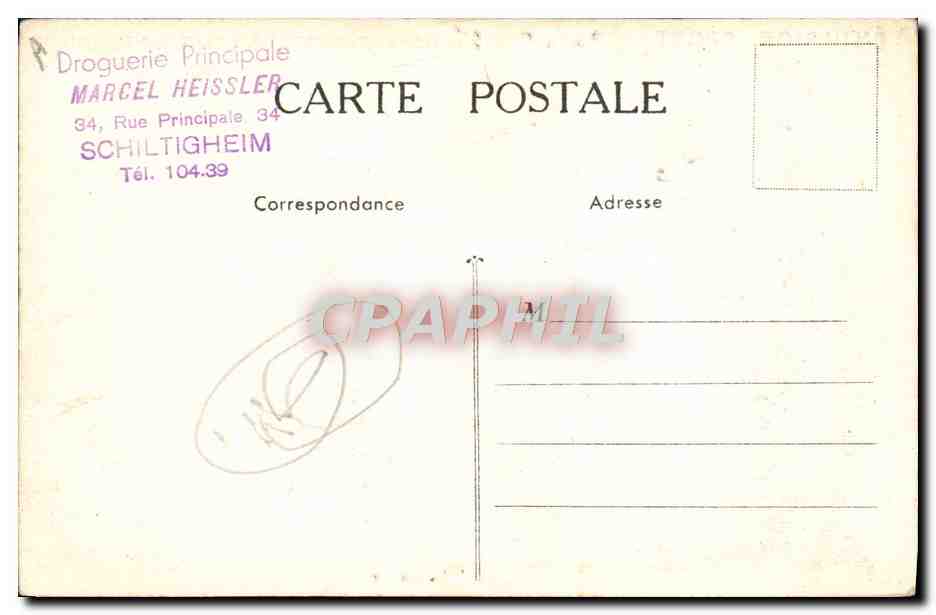 CPA Emulsion Scott Poisson Departement Ille et Vilaine Rennes St malo Fougeres Redon — Rückseite