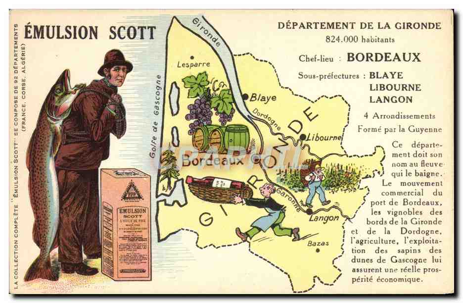 Département de la Gironde — Émulsion Scott — Éditeur non visible