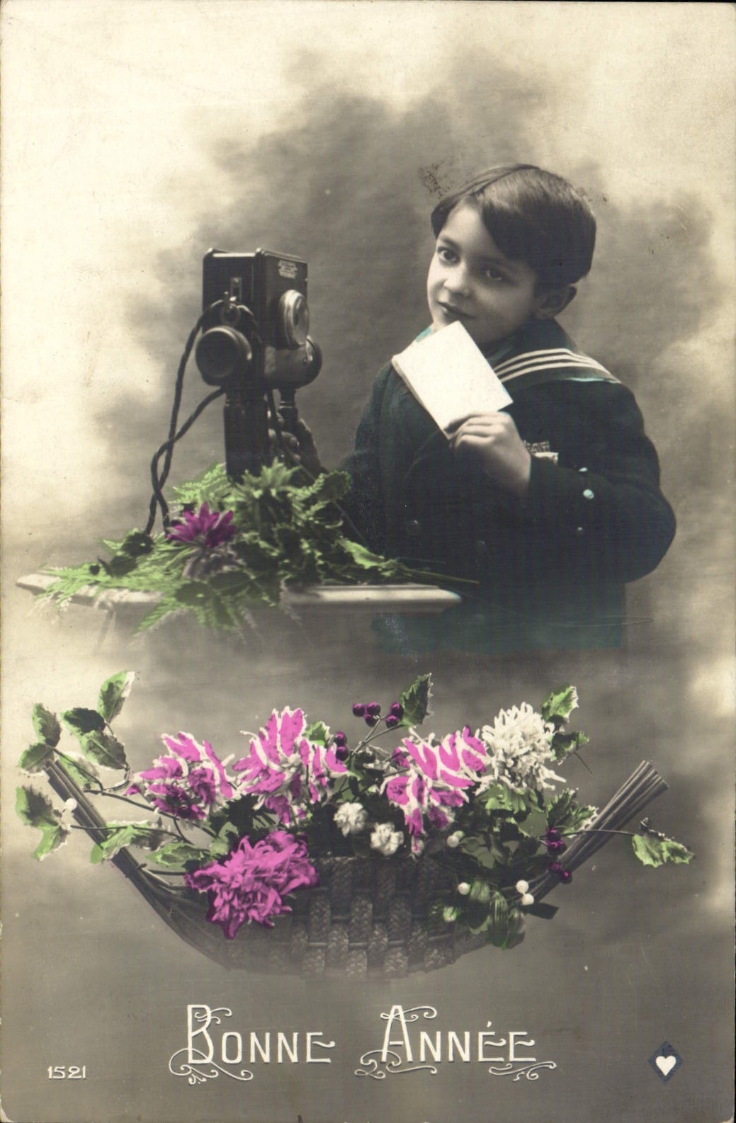 CPA Fantaisie Telephone Enfant