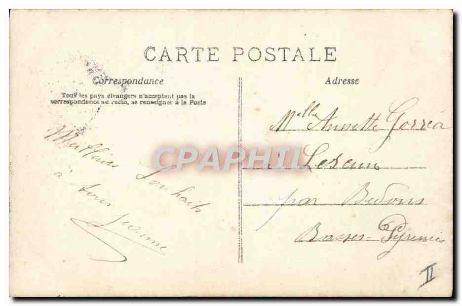 CPA Fantaisie Telephone Enfant — Rückseite