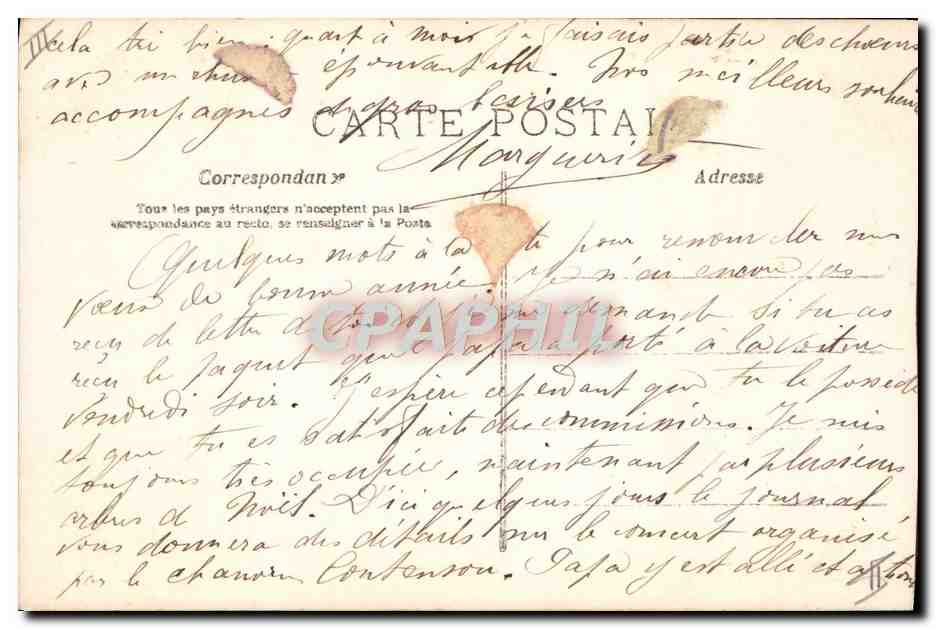 CPA Fantaisie Telephone Enfant — Rückseite