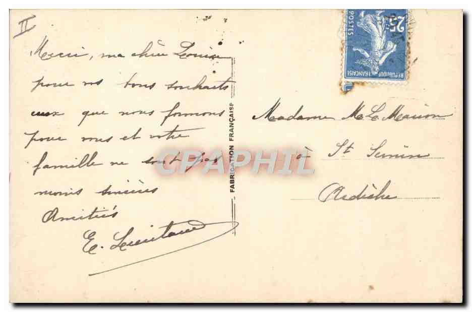CPA Fantaisie Telephone Femme — Rückseite