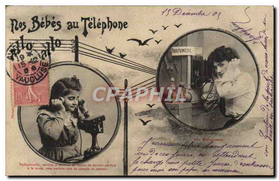 Nos Bébés au Téléphone — Parfumerie — Phototypie Vaucouze