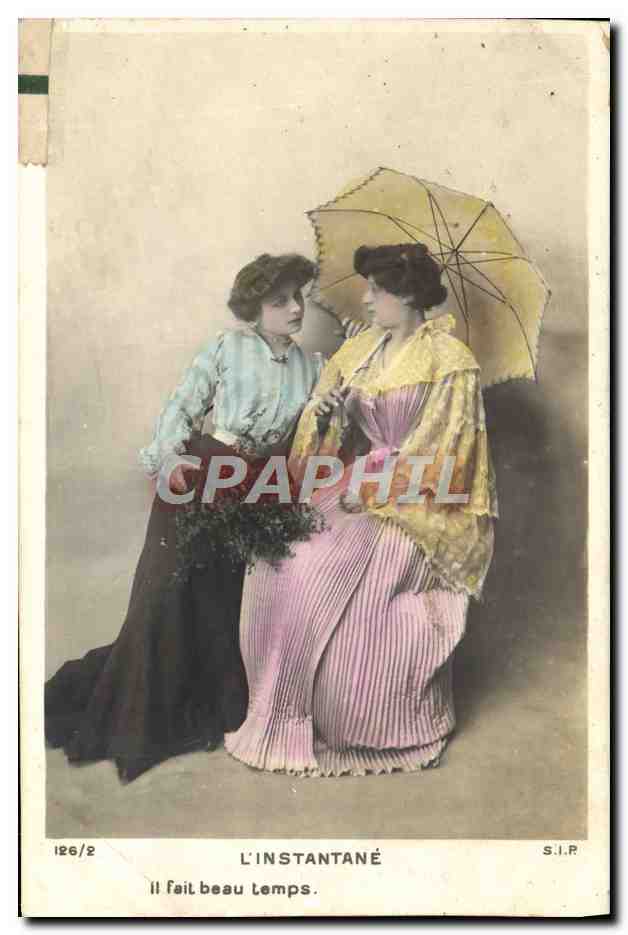 CPA Fantaisie L'instantane Photographie Femmes