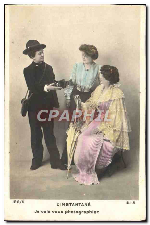 CPA Fantaisie L'instantane Photographie Femmes