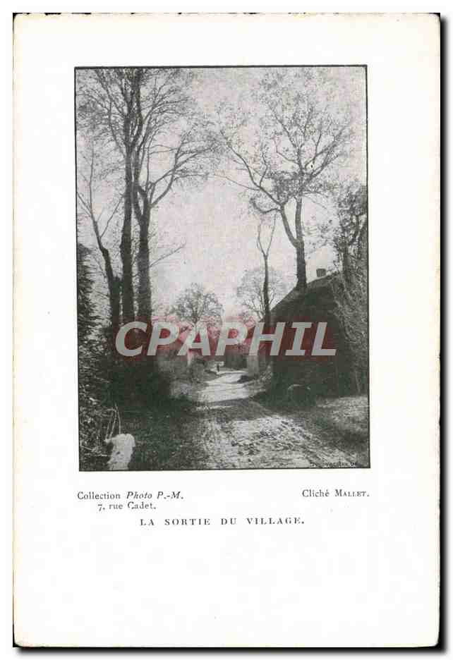 CPA Collection du Photo Rue Cadet Paris La sortie du village Mallet 