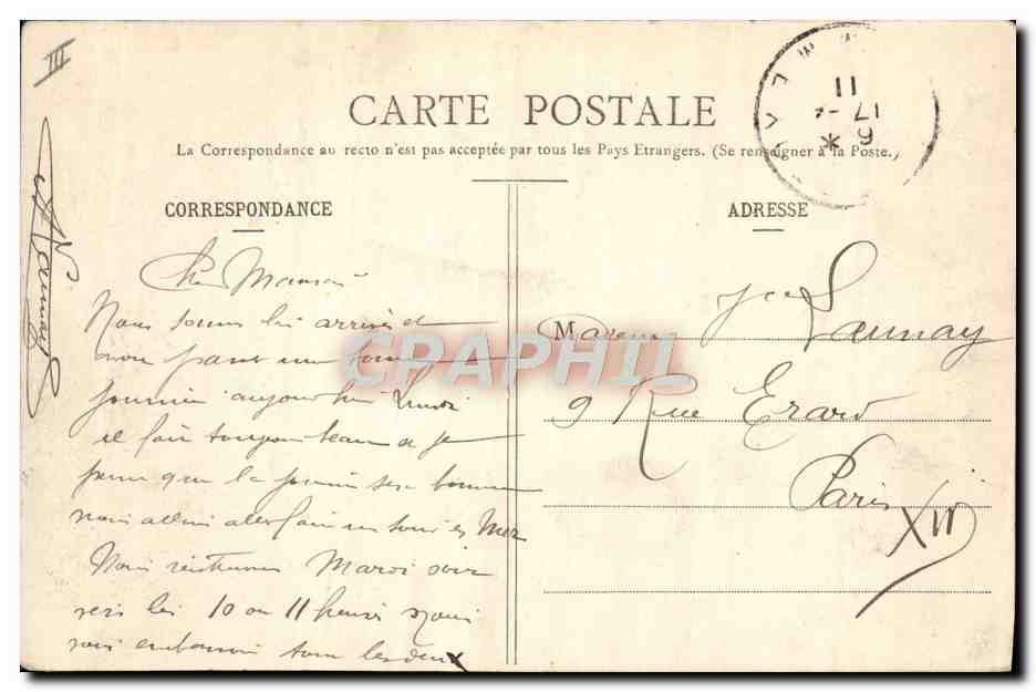 Le Crotoy — Bateaux de Pêche au Port — Collection J. H. — Verso