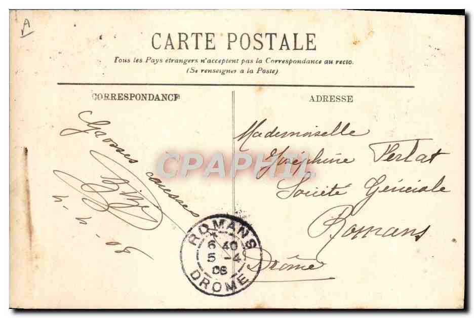 Toulon — Entrée d'un bateau de pêche dans la Darse — A. Bongault n°793 — Verso