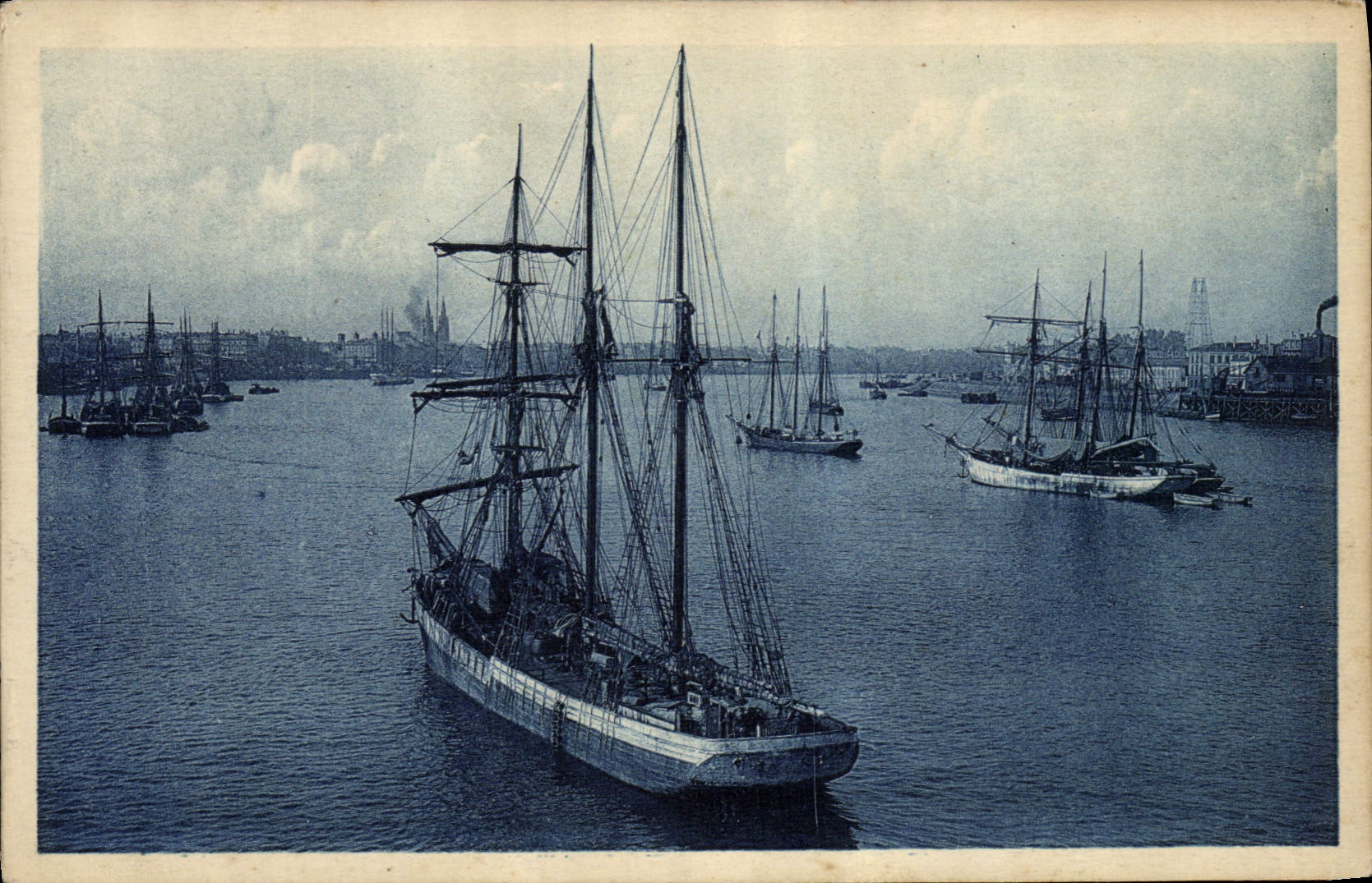 CPA Bateau Peche Bordeaux Les morutiers en rade