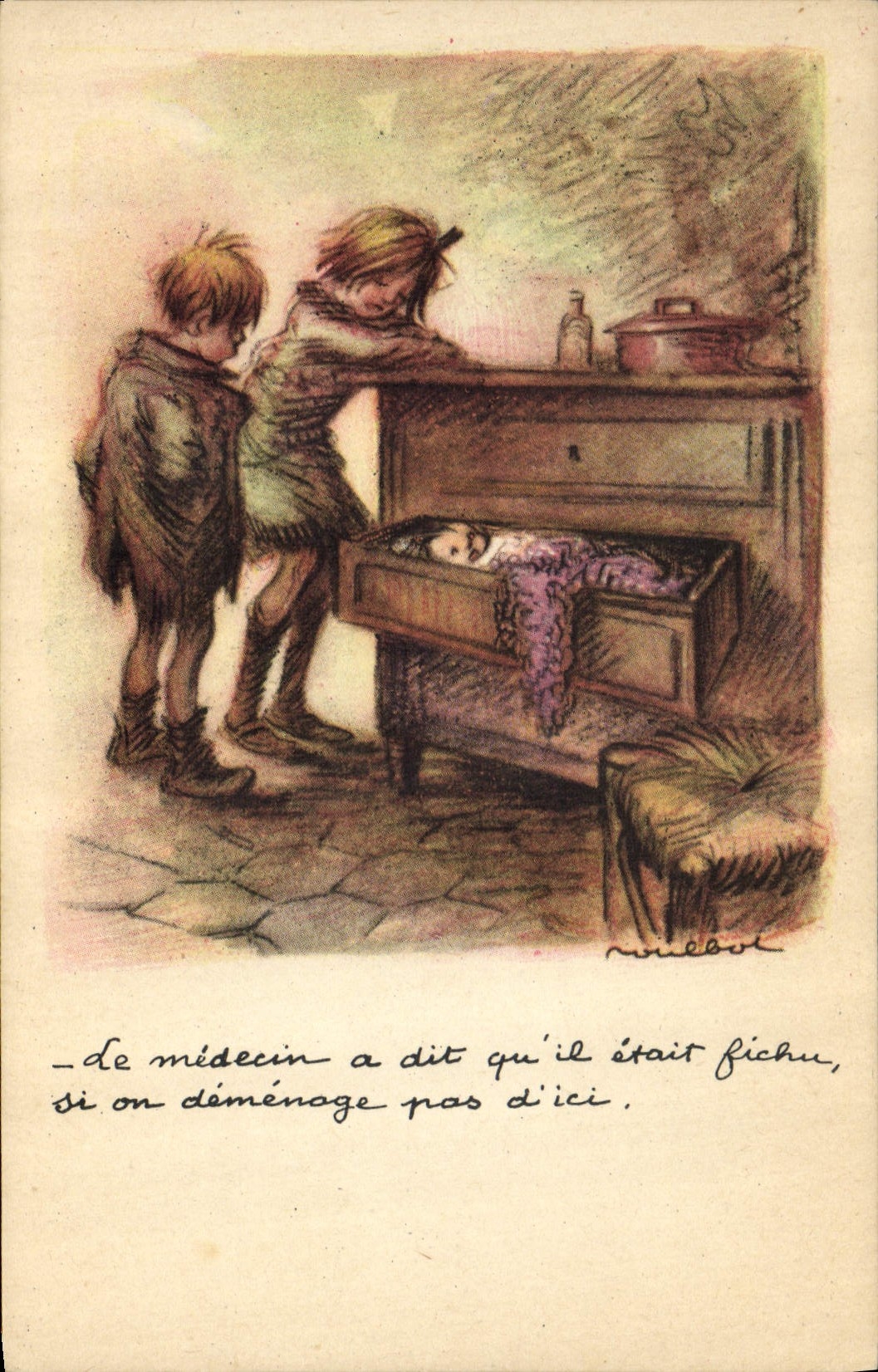 CPA Fantaisie Illustrateur Poulbot 