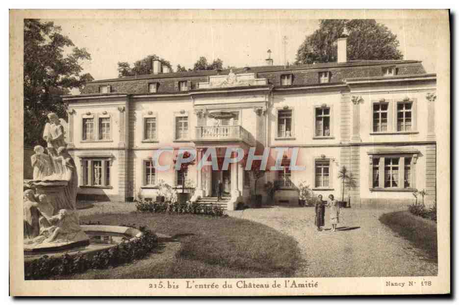 CPA L'entree du chateau de l'amitie