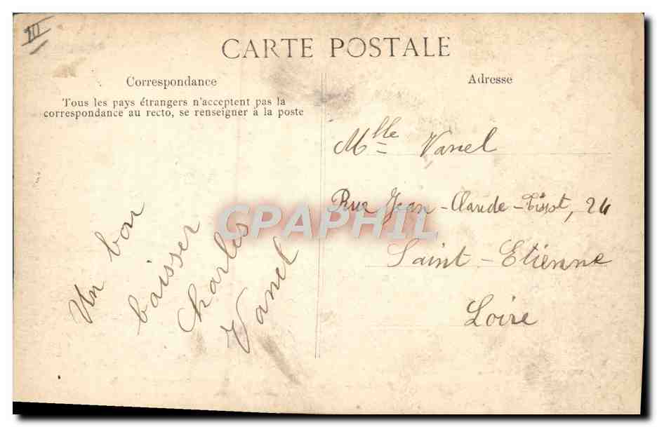 CPA Vue generale de la cote Orphelinat Grozatier Fondation Georges Bonjean a Villepreux  — Verso