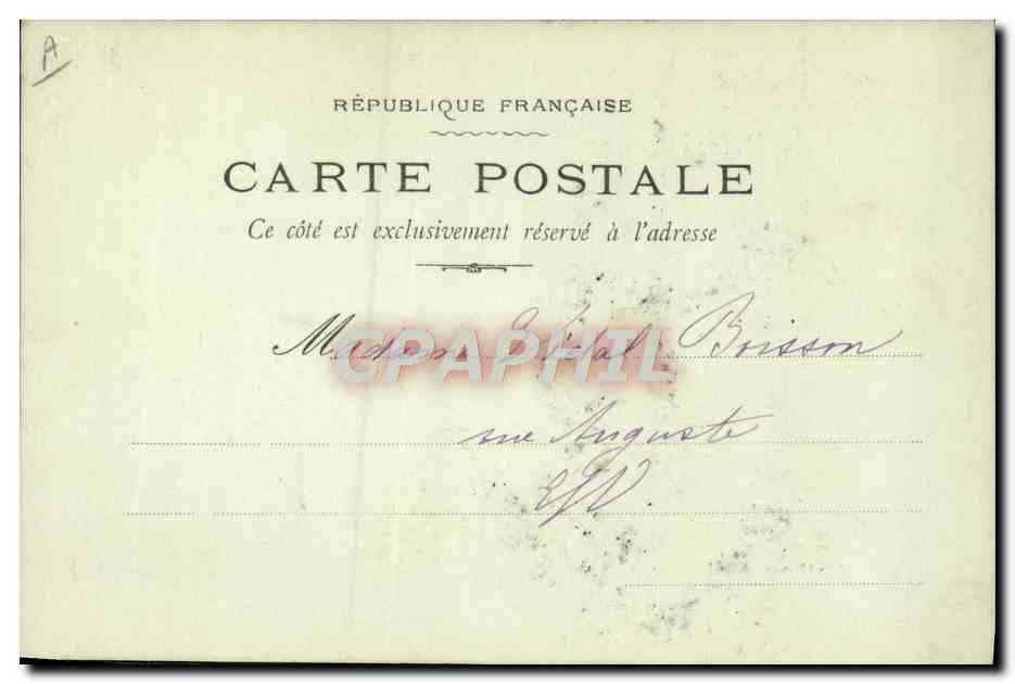 CPA Kermesse de la ligue des enfants de France 1904 — Rückseite