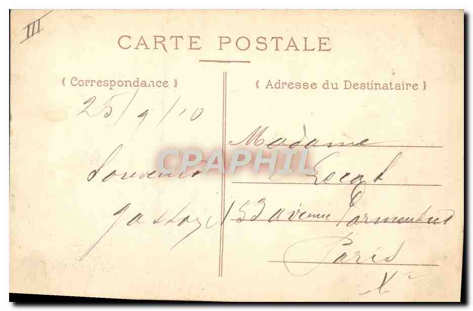 CPA Val Notre Dame L'orphelinat des employes de la Banque et de Bourse  — Rückseite