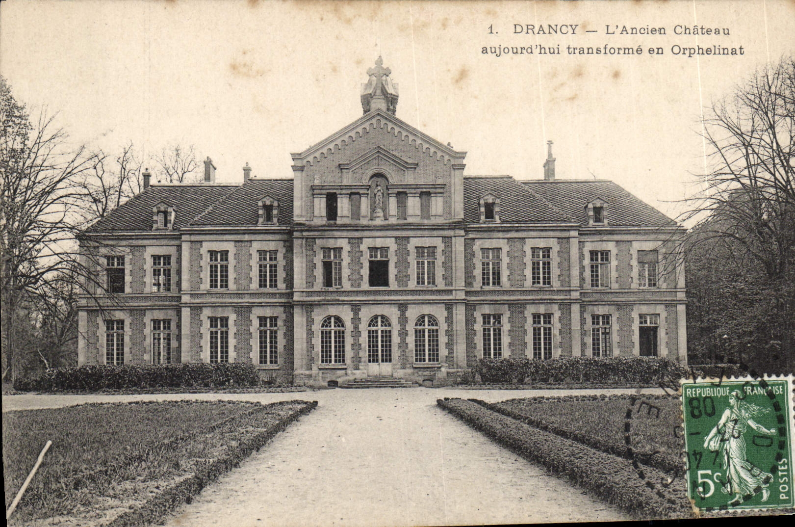 CPA Drancy L'ancien chateau Orphelinat 
