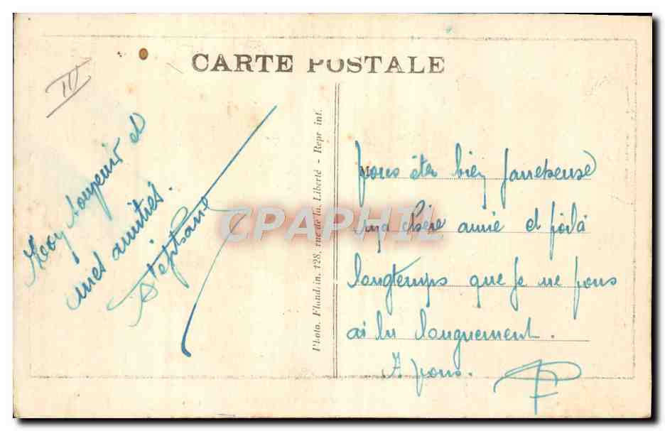 CPA Fantaisie Illustrateur la guerre du Riff La danseuse etoile du BMC  — Rückseite