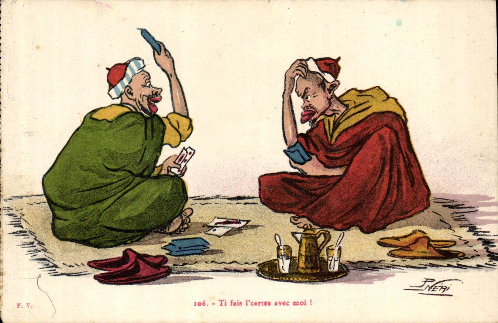 CPA Fantaisie Illustrateur Tu fais l'cartes avec moi 