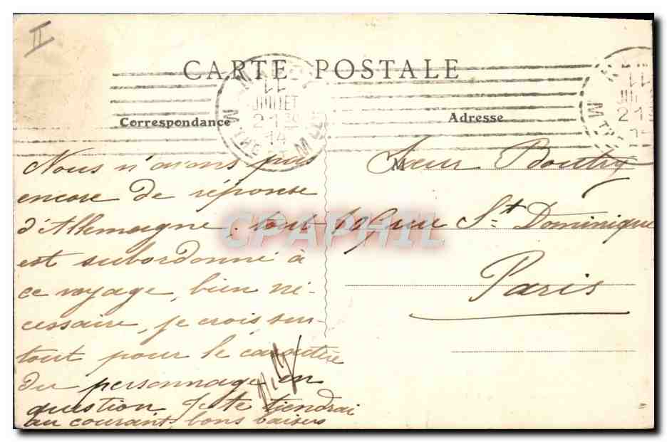 CPA Militaria Camp de mailly Un coin du campement  — Rückseite
