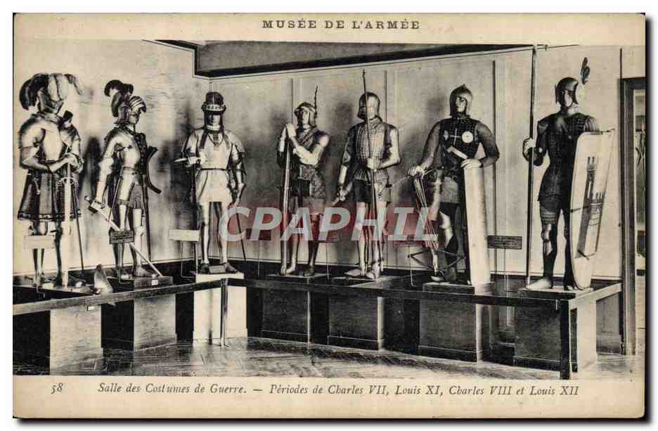CPA Militaria Paris Musee de l'armee Charles VII Louis XI Charles VIII Louis XII