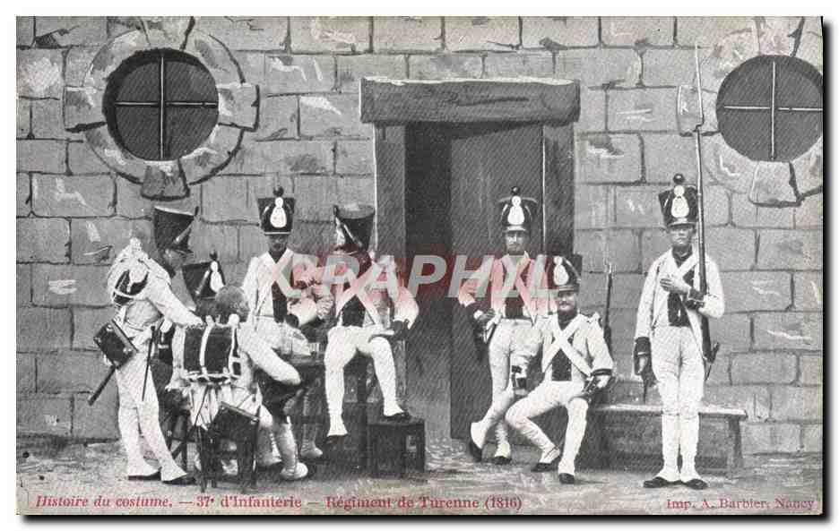 Infanterie — 37e Régiment de Turenne (1816) — Imp. A. Barbier, Nancy