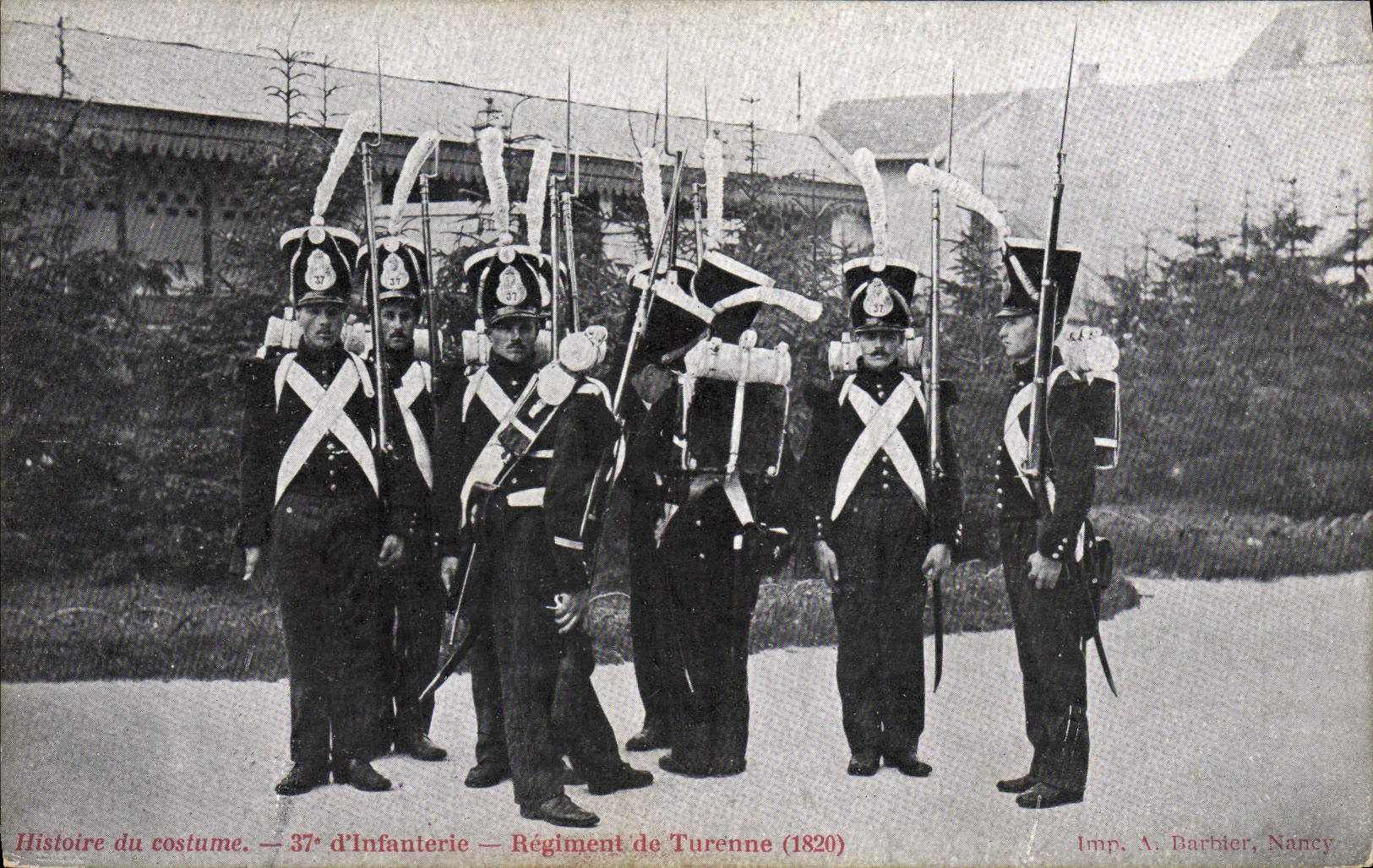 37e d'Infanterie — Régiment de Turenne (1820) — Imp. A. Barbier, Nancy