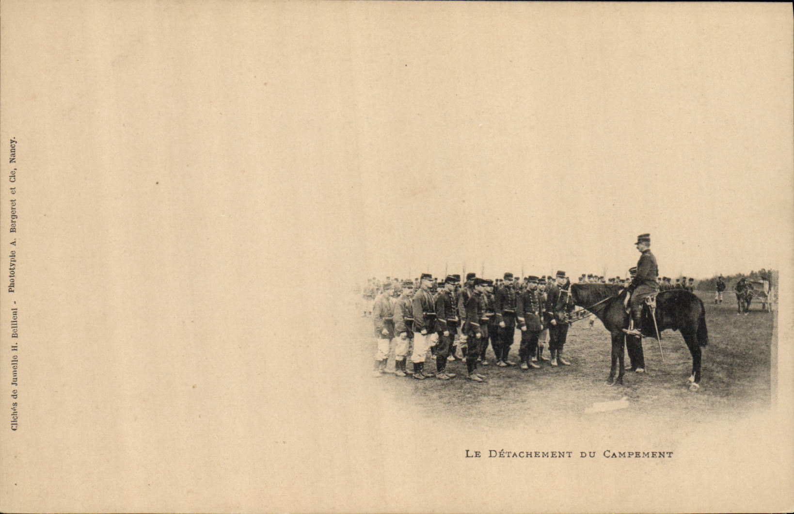 CPA Militaria Le detachement du campement