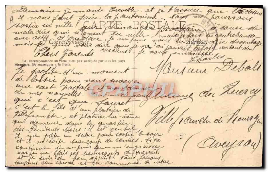 CPA Militaria Nettoyage du parc — Rückseite