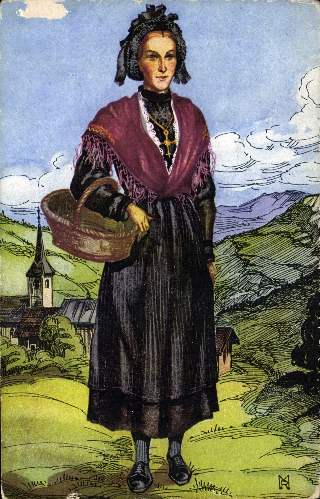 CPA Folklore Savoie les Avanchers
