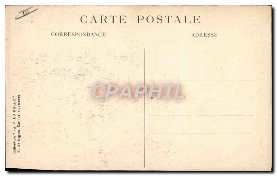 CPA Folklore Savoie Environs de Chambery et Aix les Bains  — Verso