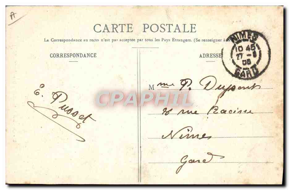CPA Folklore Savoie Environs de Chambery  — Verso