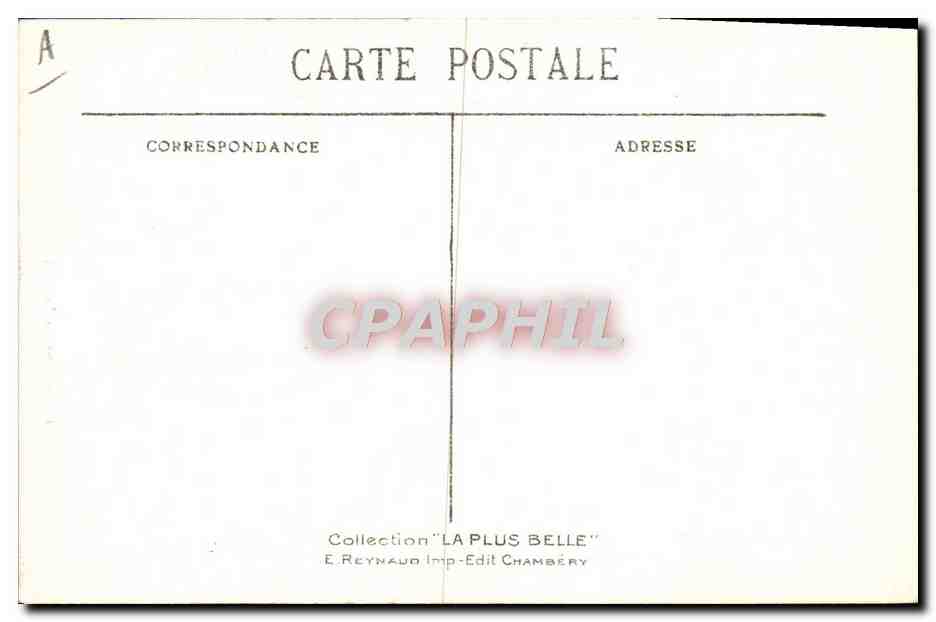 CPA Folklore Savoie Tarentaise  — Verso